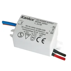 Трансформатор Kanlux за LED ленти 220 V / 0.5-10 V DC, 1-3 W, IP20, ADI 350 Трансформатор Kanlux за LED ленти 220 V / 0.5-10 V DC, 1-3 W, IP20, ADI 350