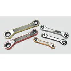 Ключ Mannesmann звездогаечен двустранен с тресчотка комплект 6-21 мм, 5 бр., M 27405 Ключ Mannesmann звездогаечен двустранен с тресчотка комплект 6-21 мм, 5 бр., M 27405