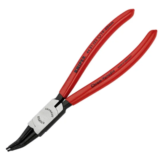 Клещи Knipex зегер извити с изолация 180 мм, 19-60 мм, 44 31 J22