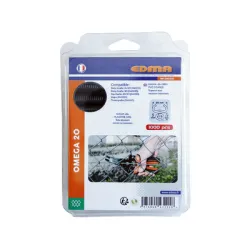 Скоби Edma за клещи за връзване на огради галванизирани, със сиво PVC покритие 1000 бр., ф 2х20 мм, Omega 20 Скоби Edma за клещи за връзване на огради галванизирани, със сиво PVC покритие 1000 бр., ф 2х20 мм, Omega 20