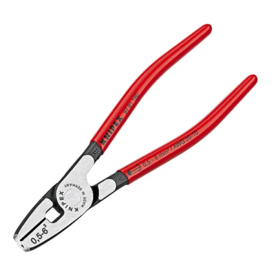 Клещи Knipex кербовъчни за кабелни накрайници 180 мм, 97 81 180 Клещи Knipex кербовъчни за кабелни накрайници 180 мм, 97 81 180
