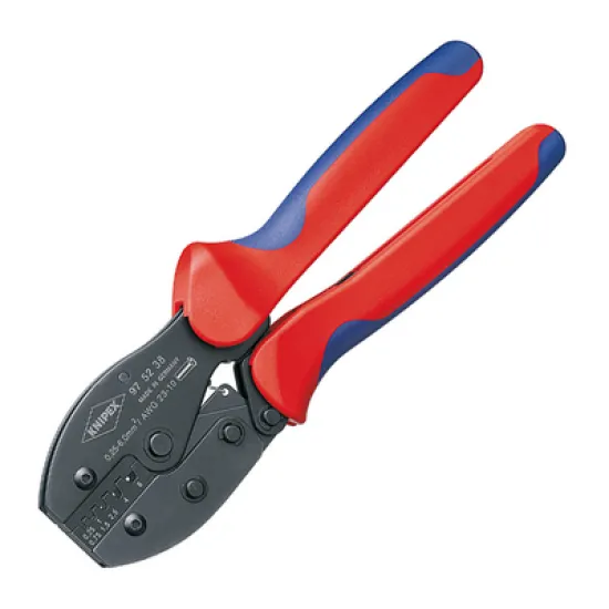 Клещи Knipex кербовъчни за кабелни накрайници 220 мм, PreciForce Клещи Knipex кербовъчни за кабелни накрайници 220 мм, PreciForce