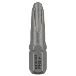 Накрайник бит Bosch PH Philips кръстат 3 бр., PH 3, 1/4, 25 мм, Extra Hard Накрайник бит Bosch PH Philips кръстат 3 бр., PH 3, 1/4, 25 мм, Extra Hard