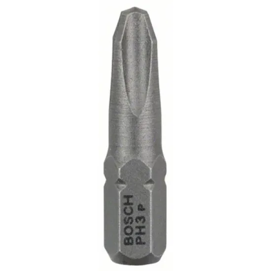 Накрайник бит Bosch PH Philips кръстат  3 бр., PH 3, 1/4, 25 мм, Extra Hard