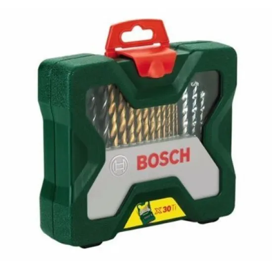 Накрайник бит Bosch комплект със свредла 40 бр., 1/4, X-Line