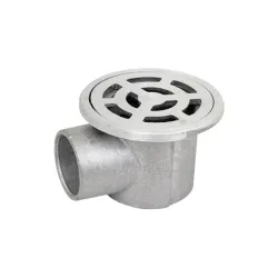 Сифон Dragolovi подов със странично оттичане алуминиев, с воден затвор 83 мм, ф 50 мм, кръгла решетка Сифон Dragolovi подов със странично оттичане алуминиев, с воден затвор 83 мм, ф 50 мм, кръгла решетка