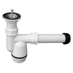 Сифон Emko за мивка PVC с твърда връзка ф 40x62 мм