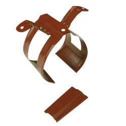 Скоба Bravo International за водосточни тръби ф 90 мм, керамик мат, стоманена, Bel Rain