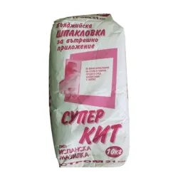 Шпакловка Strom гипсова фина 5 кг, бяла, Superkit