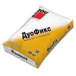 Лепило Baumit циментово за полистирол 25 кг, сиво, DuoFix