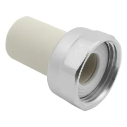 Щуцер FV Plast с холендрова гайка за водопровод ф 20 мм х 3/4, 20 bar Щуцер FV Plast с холендрова гайка за водопровод ф 20 мм х 3/4, 20 bar