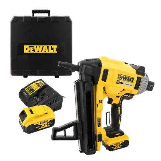 Такер DeWALT акумулаторен безчетков 18 V, 5 Ah, за гвоздеи 13-57 мм, DCN890P2