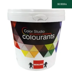 Боя Berling пигментна паста 1 л, тъмнозелена, RAL 93418, Color Studio LS Боя Berling пигментна паста 1 л, тъмнозелена, RAL 93418, Color Studio LS