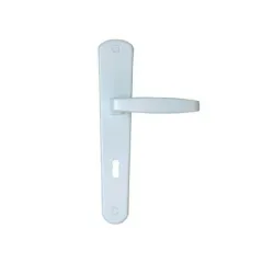 Дръжка Sonico за обикновена брава с цял шилд 232 мм, 70 мм, бяла, Classico Дръжка Sonico за обикновена брава с цял шилд 232 мм, 70 мм, бяла, Classico