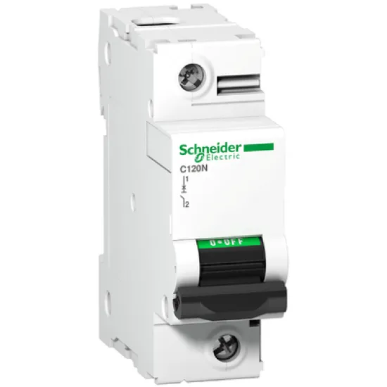 Прекъсвач Schneider Electric автоматичен еднополюсен за DIN шина 100 A, 230 V, 10 kA, крива C, 1P, Acti 9 C120