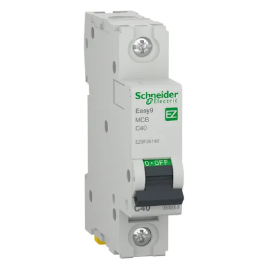 Прекъсвач Schneider Electric автоматичен еднополюсен за DIN шина 63 A, 230 V, 6 kA, крива C, 1P, Easy 9