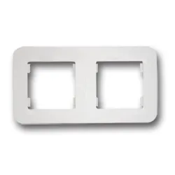 Рамка Makel декоративна за ключове и контакти 2 модула, бяла, Lillium Natural Рамка Makel декоративна за ключове и контакти 2 модула, бяла, Lillium Natural