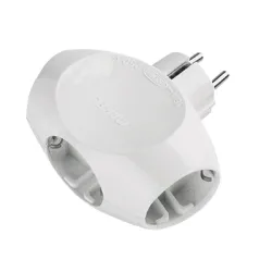 Разклонител Makel електрически без кабел, с щепсел 3 гнезда, бял, Goliath Разклонител Makel електрически без кабел, с щепсел 3 гнезда, бял, Goliath