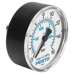 Манометър Festo за въздух аксиален сух ф 50 мм, 0-16 bar, 1/4, MA-50-16-1/4-EN Манометър Festo за въздух аксиален сух ф 50 мм, 0-16 bar, 1/4, MA-50-16-1/4-EN