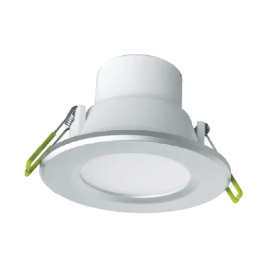 LED луничка Vivalux за вграждане влагозащитена 6 W, 230 V, 100 мм, 3000 K, 370 lm, 63 мм, сребриста, Top LED