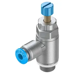 Клапан Festo дроселен възвратен отработен въздух 0.2-10 bar, 4 мм, GRLA-1/8-QS-4-RS-D Клапан Festo дроселен възвратен отработен въздух 0.2-10 bar, 4 мм, GRLA-1/8-QS-4-RS-D