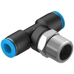 Тройник Festo пневматичен шлаух - шлаух - резба 3/8, шлаух 8 мм, QST-3/8-8 Тройник Festo пневматичен шлаух - шлаух - резба 3/8, шлаух 8 мм, QST-3/8-8