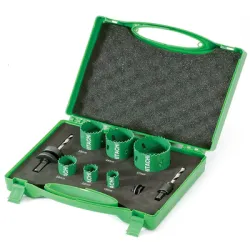 Боркорона HiKOKI - Hitachi за метал биметална комплект 19-57 мм, 8 бр.