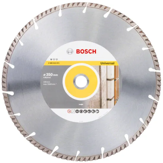 Диск Bosch диамантен за сухо рязане универсален 350x25.4 мм, 7 мм, Standard for Universal