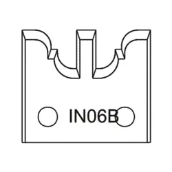 Нож Dena профилен за универсална фрезова глава 40х4 мм, IN06B