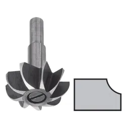 Фрезер Wolfcraft за дърво профилен за вдлъбнат профил, без лагер ф 35х11 мм, ф 8 мм, R 10 мм