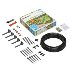 Комплект Gardena за капково напояване на лехи 40 м2 Комплект Gardena за капково напояване на лехи 40 м2