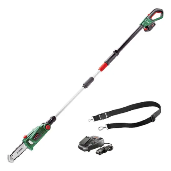 Кастрачка Bosch за клони акумулаторна телескопична 18 V, 2.5 Ah, 20 см, UniversalChainPole 18