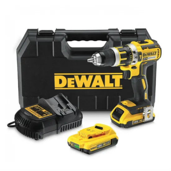 Бормашина винтоверт DeWALT акумулаторна ударна 18 V, 2 Ah, 60 Nm, 1.5-13 мм, DCD795D2