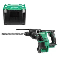 Перфоратор HiKOKI - Hitachi акумулаторен безчетков без батерия и зарядно SDS-plus, 36 V, 2.6 J, DH36DPA