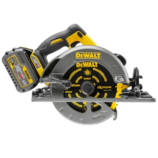 Циркуляр DeWALT ръчен акумулаторен ф 190 мм, 54 V, 6 Ah, 5800 об./мин, DCS576T2