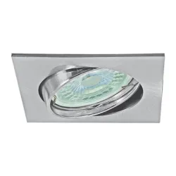 Тяло Vivalux за луничка с насочване за вграждане 50 W, 80 мм, 12 V, 20 IP, Gx5.3, матиран никел, Reff SL510