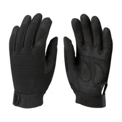 Ръкавици Eurotechnique от изкуствена кожа работни зимни размер 8, черни, 928