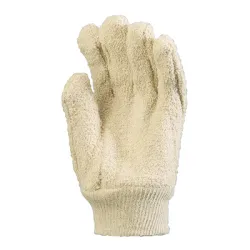 Ръкавици Eurotechnique със защита от топлина памучни размер 10, 250 мм, 100 °C, кремави, 4700