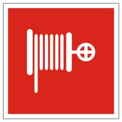 Знак Totem лепенка противопожарен Противопожарен кран с шланг 147х147 мм Знак Totem лепенка противопожарен Противопожарен кран с шланг 147х147 мм