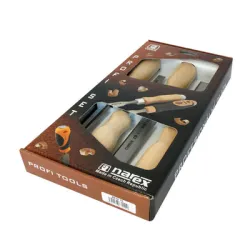 Длето Narex Bystrice дърводелско плоско комплект 6-26 мм, 4 бр., 8630 Wood line Длето Narex Bystrice дърводелско плоско комплект 6-26 мм, 4 бр., 8630 Wood line