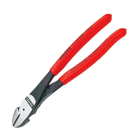 Клещи Knipex резачки странични извити, с изолация 200 мм, 4.2 мм, 74 21 200