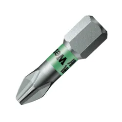 Накрайник бит Wera PH Philips кръстат PH 2, 1/4, 25 мм, 851/1 BTZ Накрайник бит Wera PH Philips кръстат PH 2, 1/4, 25 мм, 851/1 BTZ