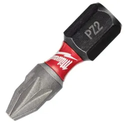 Накрайник бит Milwaukee PZ Pozidriv кръстат  PZ 2, 1/4, 25 мм, Shockwave Impact Duty Накрайник бит Milwaukee PZ Pozidriv кръстат  PZ 2, 1/4, 25 мм, Shockwave Impact Duty