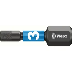 Накрайник бит Wera SW външен 6-стен с покритие SW 3, 1/4'', 25 мм, 840/1 IMP DC Impaktor