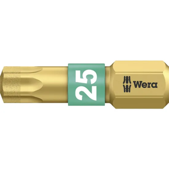 Накрайник бит Wera TX Torx торсионен, с покритие TX 25, 1/4, 25 мм, 867/1 BDC