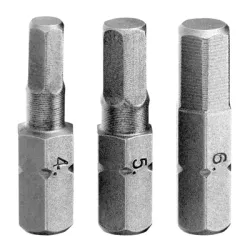Накрайник бит Stanley комплект SW 3 бр., 4, 5 и 6 мм, 1/4, 25 мм, STA61083 Накрайник бит Stanley комплект SW 3 бр., 4, 5 и 6 мм, 1/4, 25 мм, STA61083