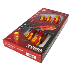 Отвертка Narex Bystrice комплект електротехнически 1000V VDE SB/PH/PZ 7 бр., 8553 Twin Plast Elektro Отвертка Narex Bystrice комплект електротехнически 1000V VDE SB/PH/PZ 7 бр., 8553 Twin Plast Elektro
