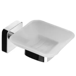 Сапунерка Kapitan за баня стъклена 100х135х60 мм, неръждаема стомана, Quattro Сапунерка Kapitan за баня стъклена 100х135х60 мм, неръждаема стомана, Quattro