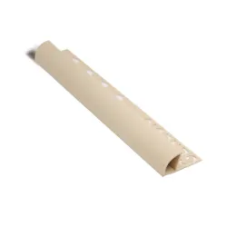 Лайстна Genesis за плочки PVC външен ъгъл 2.5 м, 8 мм, бежова, ETR