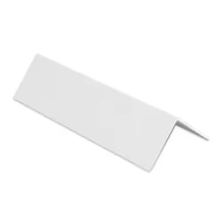 Лайстна Genesis за плочки PVC ъглова 2.5 м, 20 мм, бяла, ERP